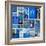 Sky Blue Collage-Gail Peck-Framed Photo