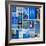 Sky Blue Collage-Gail Peck-Framed Photo