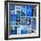 Sky Blue Collage-Gail Peck-Framed Photo