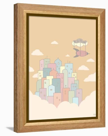 Sky City-Reza Farazmand-Framed Stretched Canvas