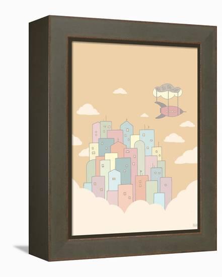 Sky City-Reza Farazmand-Framed Stretched Canvas