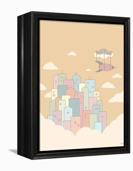 Sky City-Reza Farazmand-Framed Stretched Canvas