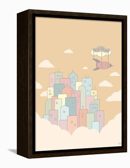 Sky City-Reza Farazmand-Framed Stretched Canvas