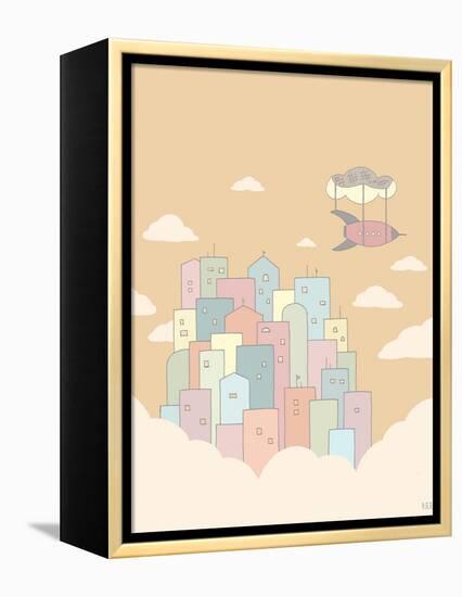 Sky City-Reza Farazmand-Framed Stretched Canvas