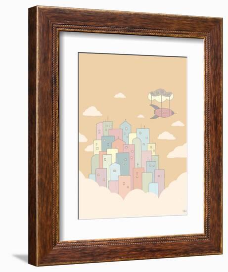 Sky City-Reza Farazmand-Framed Premium Giclee Print