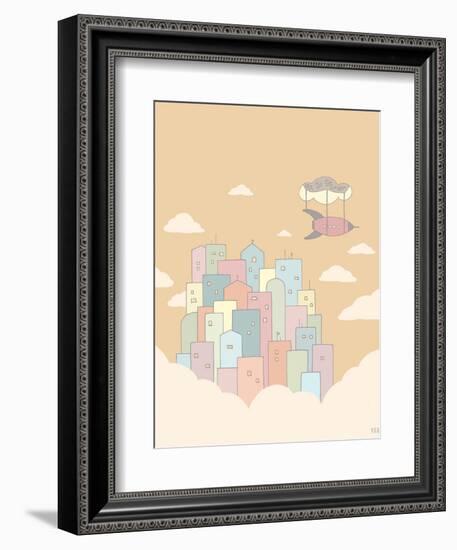 Sky City-Reza Farazmand-Framed Premium Giclee Print