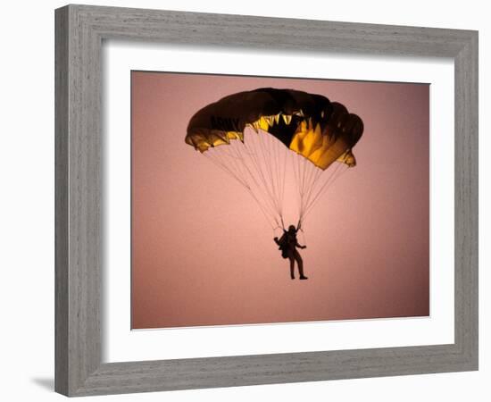 Sky Diver Floating in the Air-Paul Sutton-Framed Photographic Print