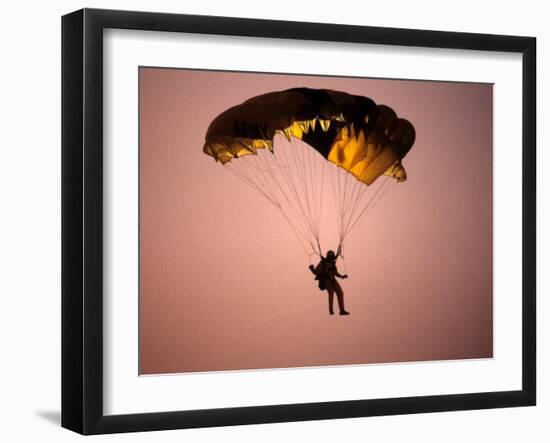 Sky Diver Floating in the Air-Paul Sutton-Framed Photographic Print