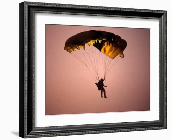 Sky Diver Floating in the Air-Paul Sutton-Framed Photographic Print