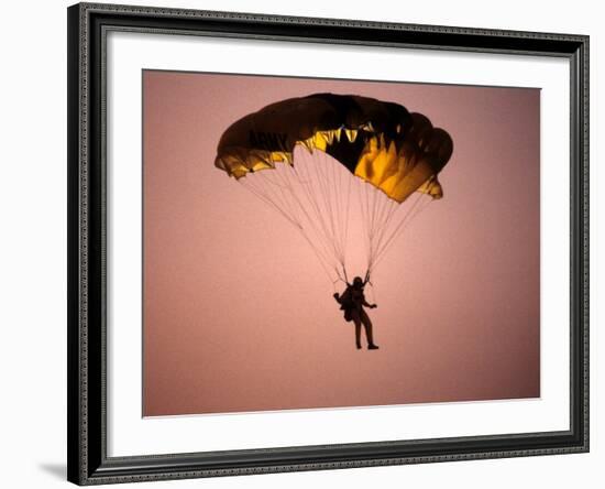 Sky Diver Floating in the Air-Paul Sutton-Framed Photographic Print