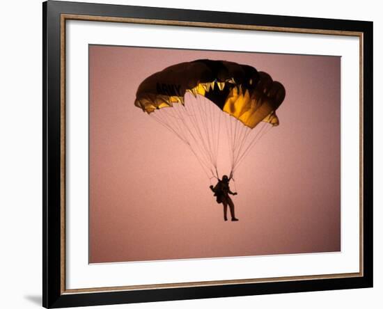 Sky Diver Floating in the Air-Paul Sutton-Framed Photographic Print