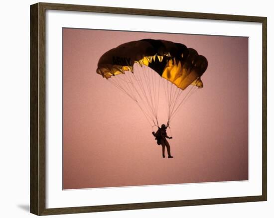 Sky Diver Floating in the Air-Paul Sutton-Framed Photographic Print