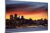 Sky Fire Over San Francisco Coit Tower Cityscape Bay Area-Vincent James-Mounted Photographic Print