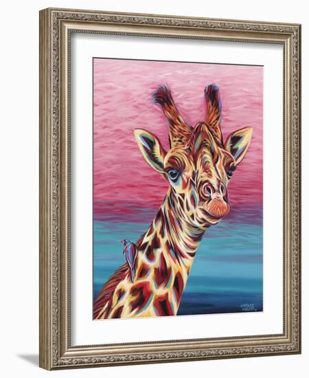 Sky High Giraffe I-Carolee Vitaletti-Framed Art Print