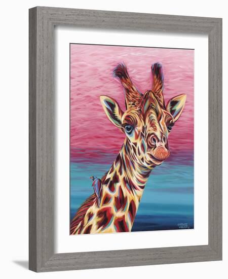 Sky High Giraffe I-Carolee Vitaletti-Framed Art Print