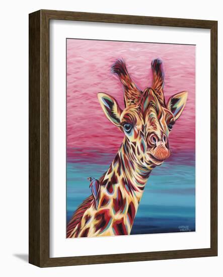 Sky High Giraffe I-Carolee Vitaletti-Framed Art Print