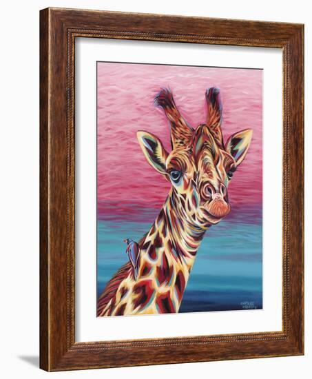 Sky High Giraffe I-Carolee Vitaletti-Framed Art Print