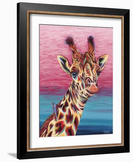 Sky High Giraffe I-Carolee Vitaletti-Framed Art Print