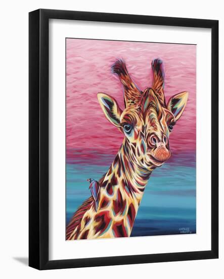 Sky High Giraffe I-Carolee Vitaletti-Framed Art Print