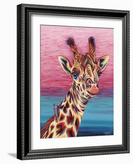Sky High Giraffe I-Carolee Vitaletti-Framed Art Print