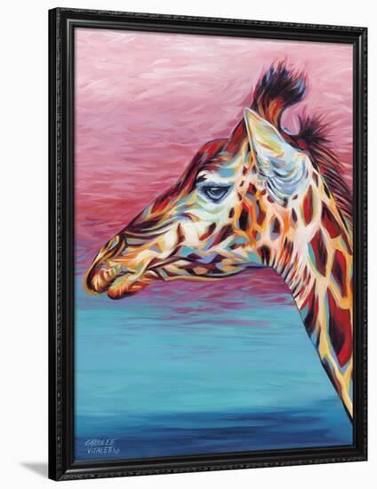 Sky High Giraffe II-Carolee Vitaletti-Framed Art Print