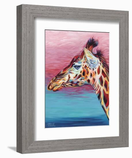 Sky High Giraffe II-Carolee Vitaletti-Framed Premium Giclee Print