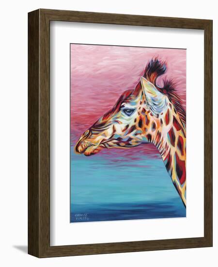 Sky High Giraffe II-Carolee Vitaletti-Framed Premium Giclee Print