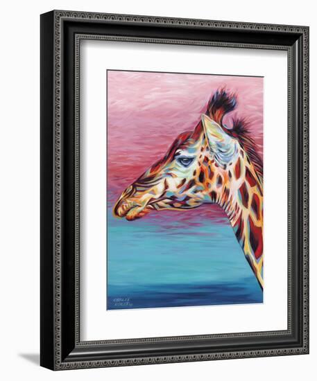 Sky High Giraffe II-Carolee Vitaletti-Framed Premium Giclee Print