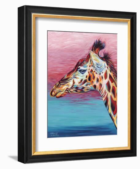 Sky High Giraffe II-Carolee Vitaletti-Framed Premium Giclee Print