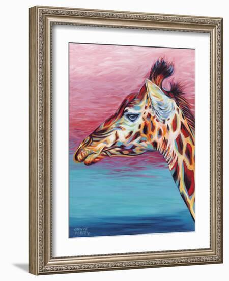 Sky High Giraffe II-Carolee Vitaletti-Framed Art Print