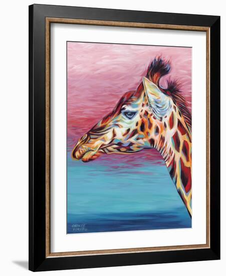 Sky High Giraffe II-Carolee Vitaletti-Framed Art Print