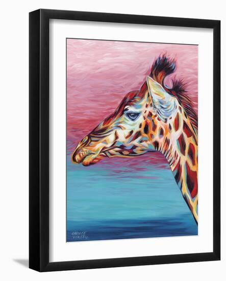 Sky High Giraffe II-Carolee Vitaletti-Framed Art Print