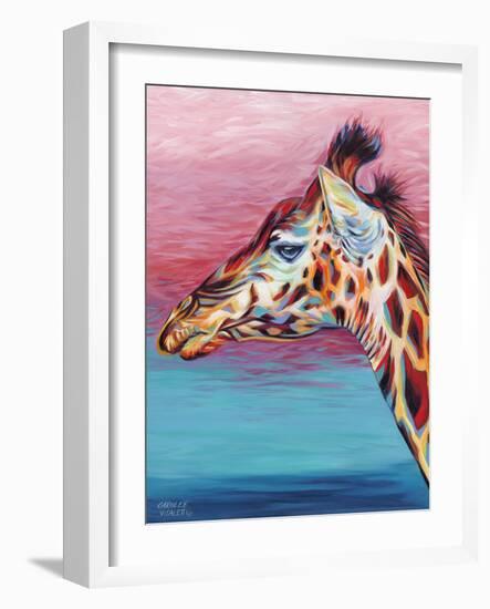 Sky High Giraffe II-Carolee Vitaletti-Framed Art Print