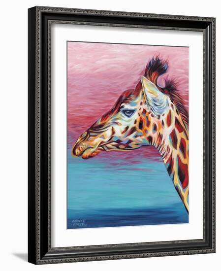 Sky High Giraffe II-Carolee Vitaletti-Framed Art Print