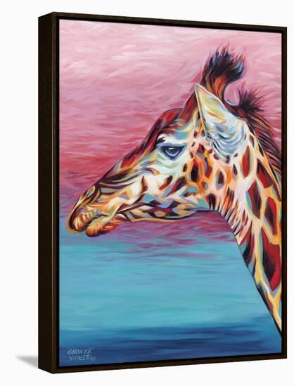 Sky High Giraffe II-Carolee Vitaletti-Framed Stretched Canvas