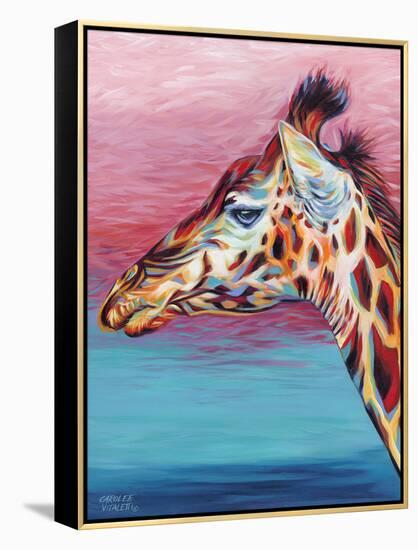 Sky High Giraffe II-Carolee Vitaletti-Framed Stretched Canvas