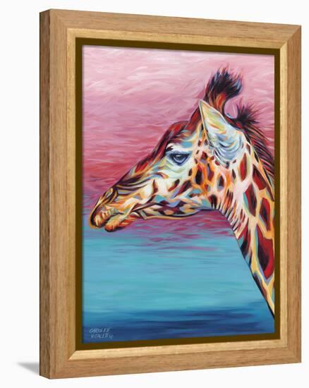 Sky High Giraffe II-Carolee Vitaletti-Framed Stretched Canvas