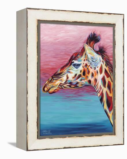 Sky High Giraffe II-Carolee Vitaletti-Framed Stretched Canvas