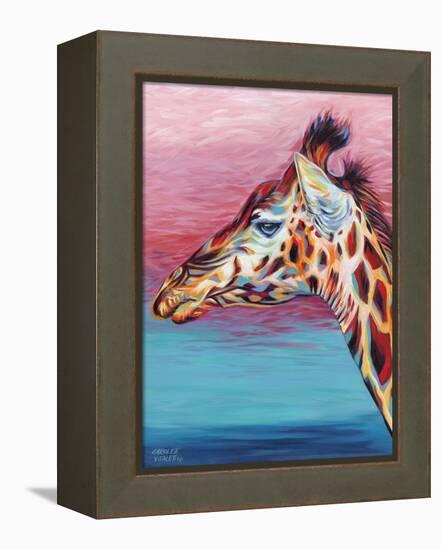 Sky High Giraffe II-Carolee Vitaletti-Framed Stretched Canvas