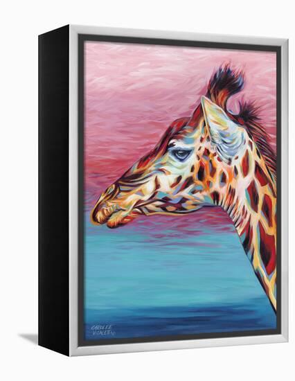 Sky High Giraffe II-Carolee Vitaletti-Framed Stretched Canvas