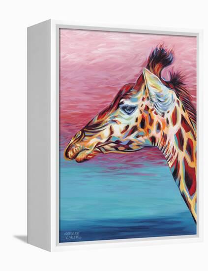 Sky High Giraffe II-Carolee Vitaletti-Framed Stretched Canvas