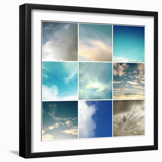 Sky - In Color-Jan Weiss-Framed Art Print