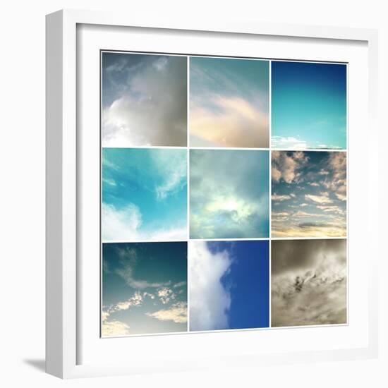 Sky - In Color-Jan Weiss-Framed Art Print