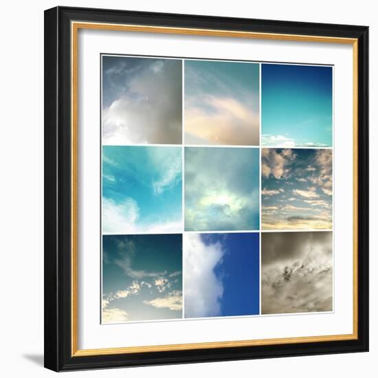 Sky - In Color-Jan Weiss-Framed Art Print