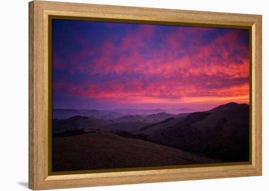 Sky On Fire at Petaluma, Sonoma County-Vincent James-Framed Premier Image Canvas