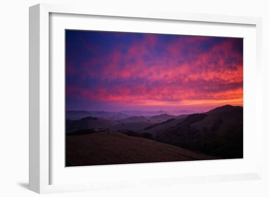 Sky On Fire at Petaluma, Sonoma County-Vincent James-Framed Photographic Print