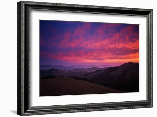 Sky On Fire at Petaluma, Sonoma County-Vincent James-Framed Photographic Print