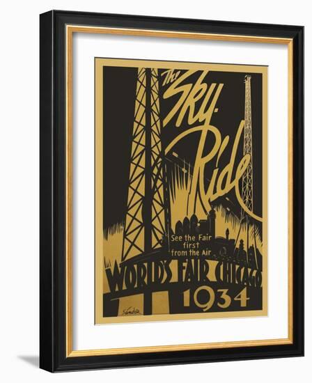 Sky Ride-Vintage Apple Collection-Framed Giclee Print