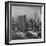 Sky Shot of the Un Headquaters and the Empire State Building-Dmitri Kessel-Framed Photographic Print