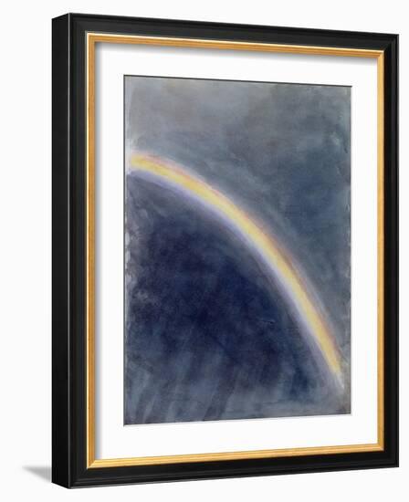 Sky Study with Rainbow, 1827 (W/C on Paper)-John Constable-Framed Giclee Print